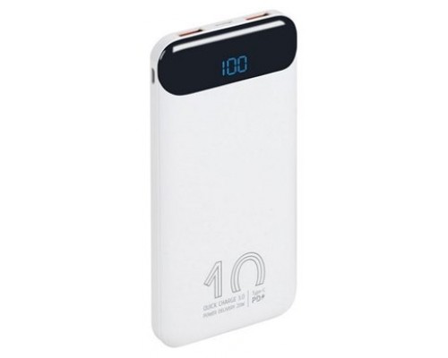 RIVACASE VA2540 (10000mAh) Blanco  QC/PD 20W, LCD